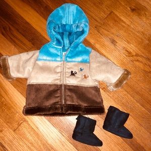 Boys 0-3 Month Jacket & Boots